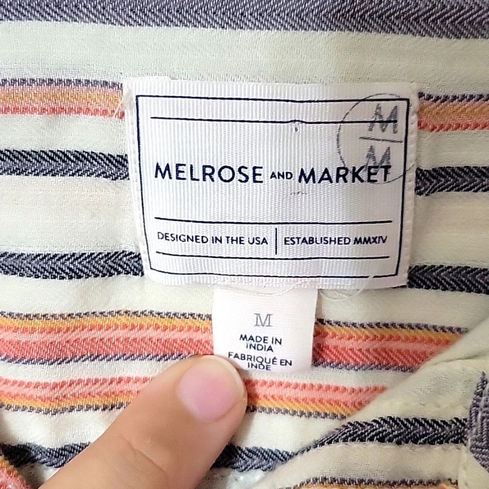 Melrose And Market Striped Dress Shirt - Picture 3 of 6